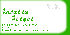 katalin hetyei business card